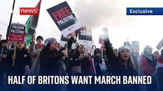 EXCLUSIVE: Half of Britons think pro-Palestinian marches should be banned on Armistice Day
